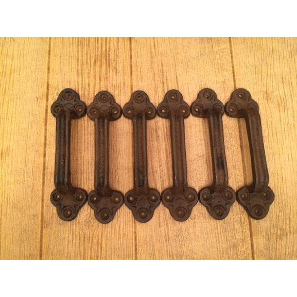 Two Cast Iron Gate Pull Handle 9" Long 05124 - Picture 9 of 12